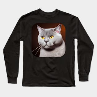 British Shorthair Cat Long Sleeve T-Shirt